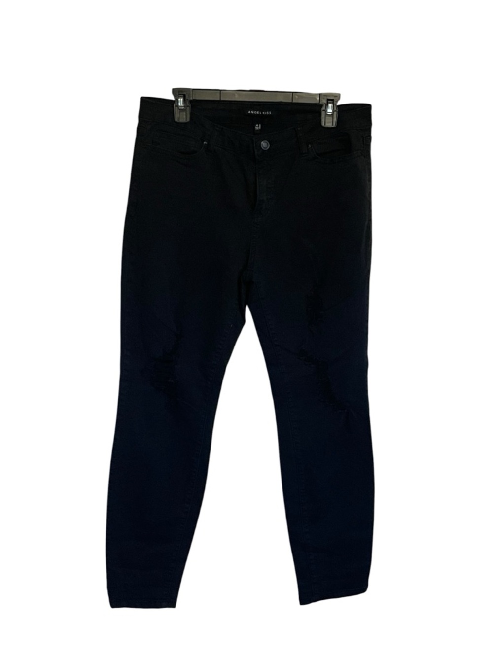 Angels Jeans Men’s Black Slim Straight Jeans